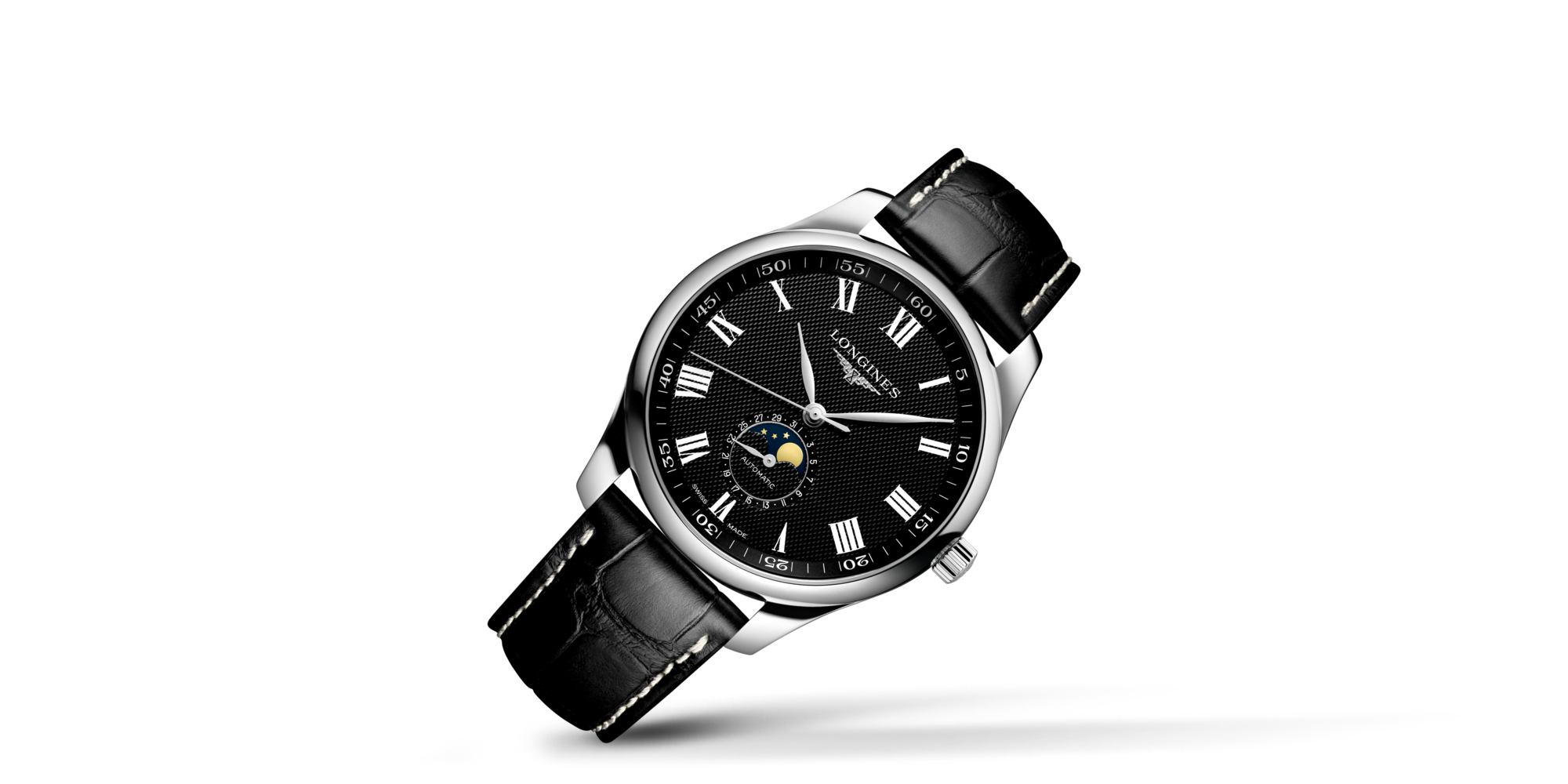 Longines master collection black dial best sale